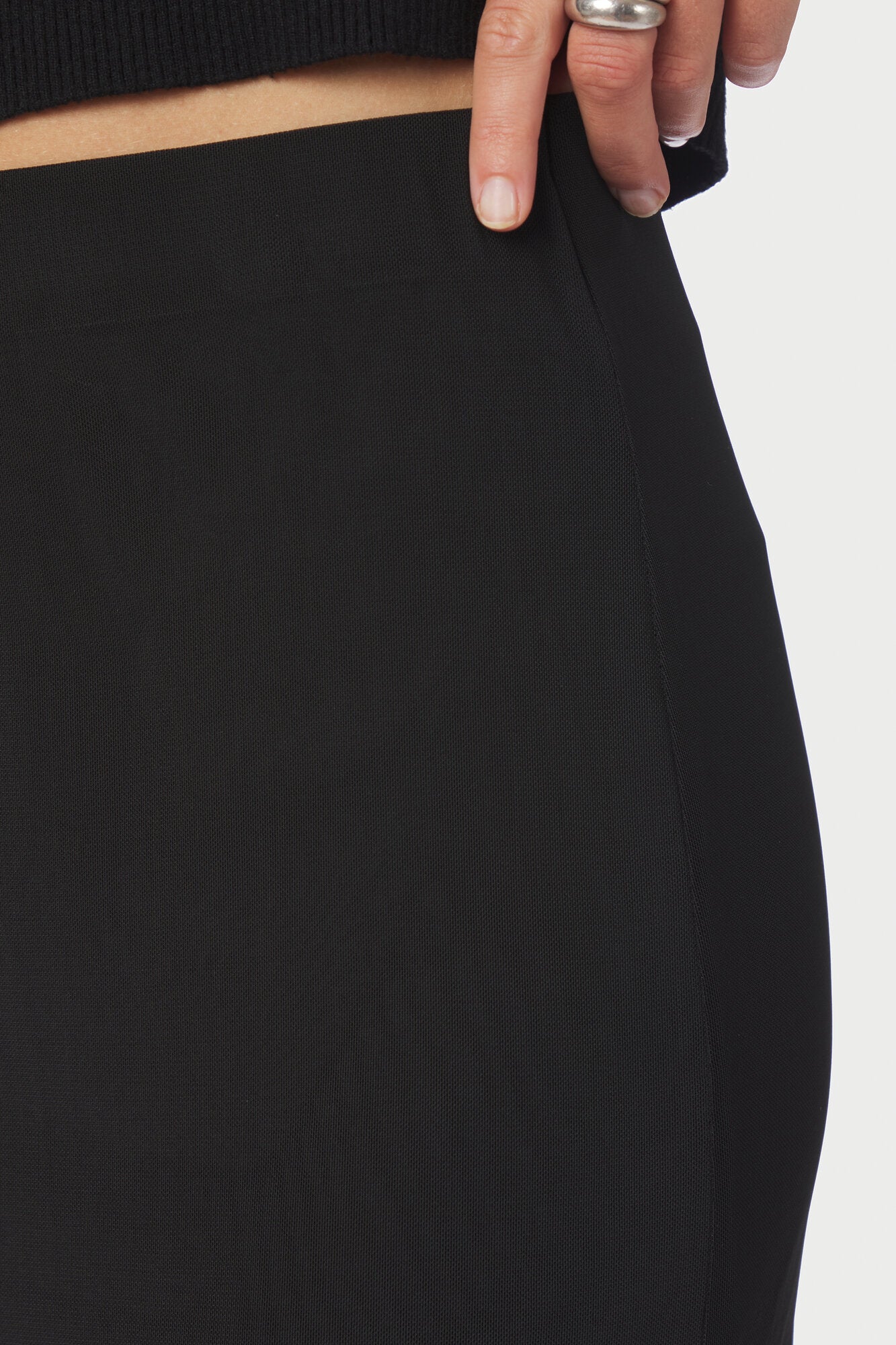 Marlise Mesh nederdel - sort
